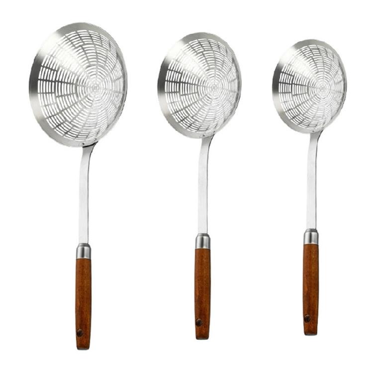 Практичная шумовка Стальная шумовка для слива и жарки Кухонная утварь