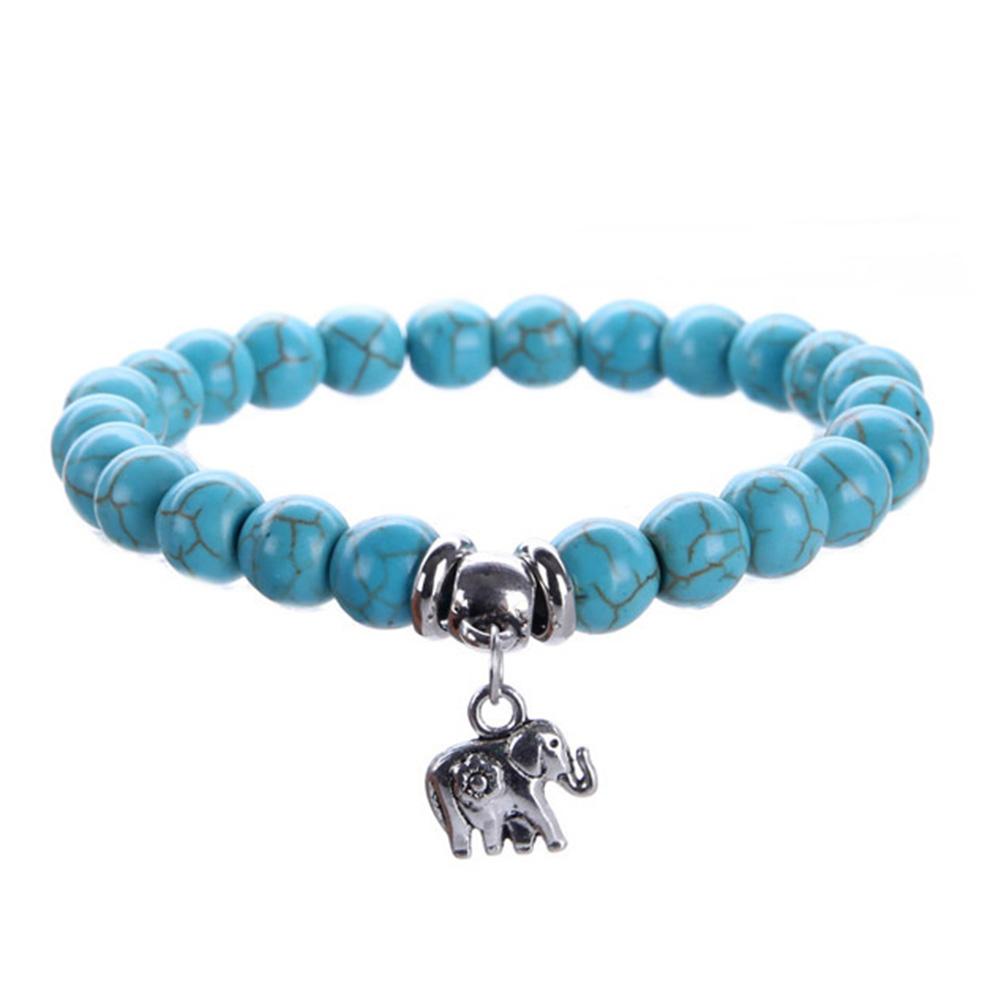 Women Chic Elastic Bracelet Simple Beaded Bracelet