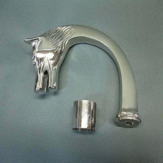 Трость с ручкой в виде волка, трость ручной работы с латунной ручкой в викторианском стиле 91,44 см