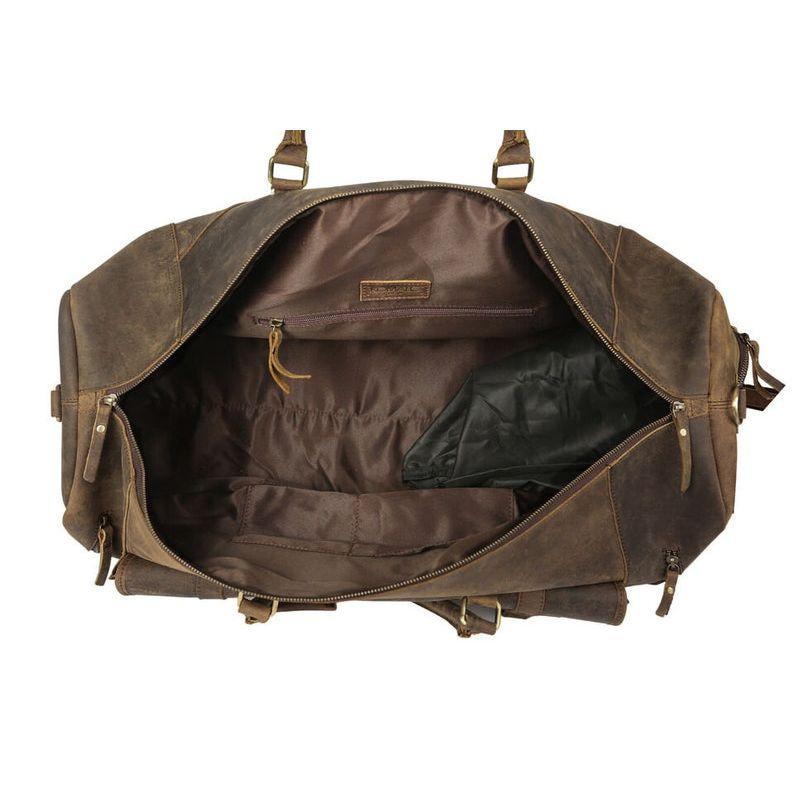 Кожаные дорожные вещевые сумки ручной работы для мужчин и женщин на ночь и выходные в спортзале