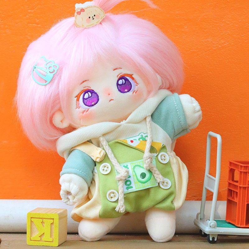 20 см плюшевая хлопковая кукла Kawaii Idol мягкая суперзвезда фигурка куклы милое тело цветущая вишня девочка кукла может менять одежду подарок