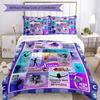 Gymnastics Style Customize Your Name Bedding Set Breathable Duvet Cover With Pillowcases Decorative Bed Linen For Bedroom Home Decoration Birthday Gif