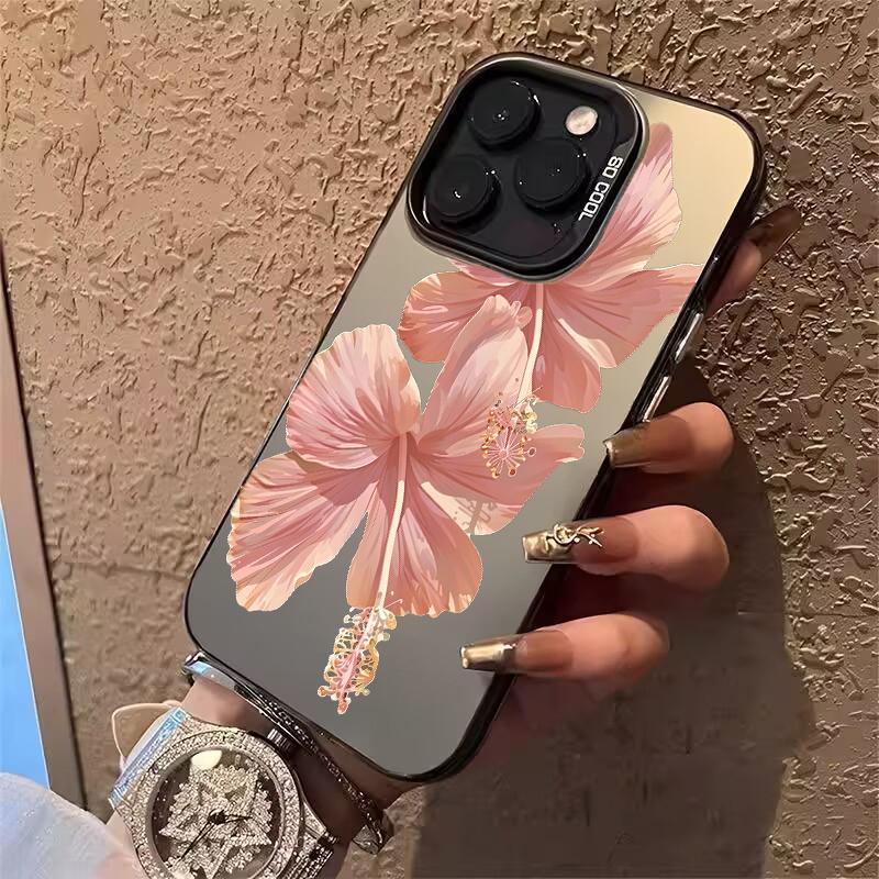 Чехол-накладка для Realme 16 15 14 Pro 12 11 Plus C75 C53 C55 C35 C15 C12 5 5S 5I 6I Красивые цветы Матовый корпус Лазерный IMD