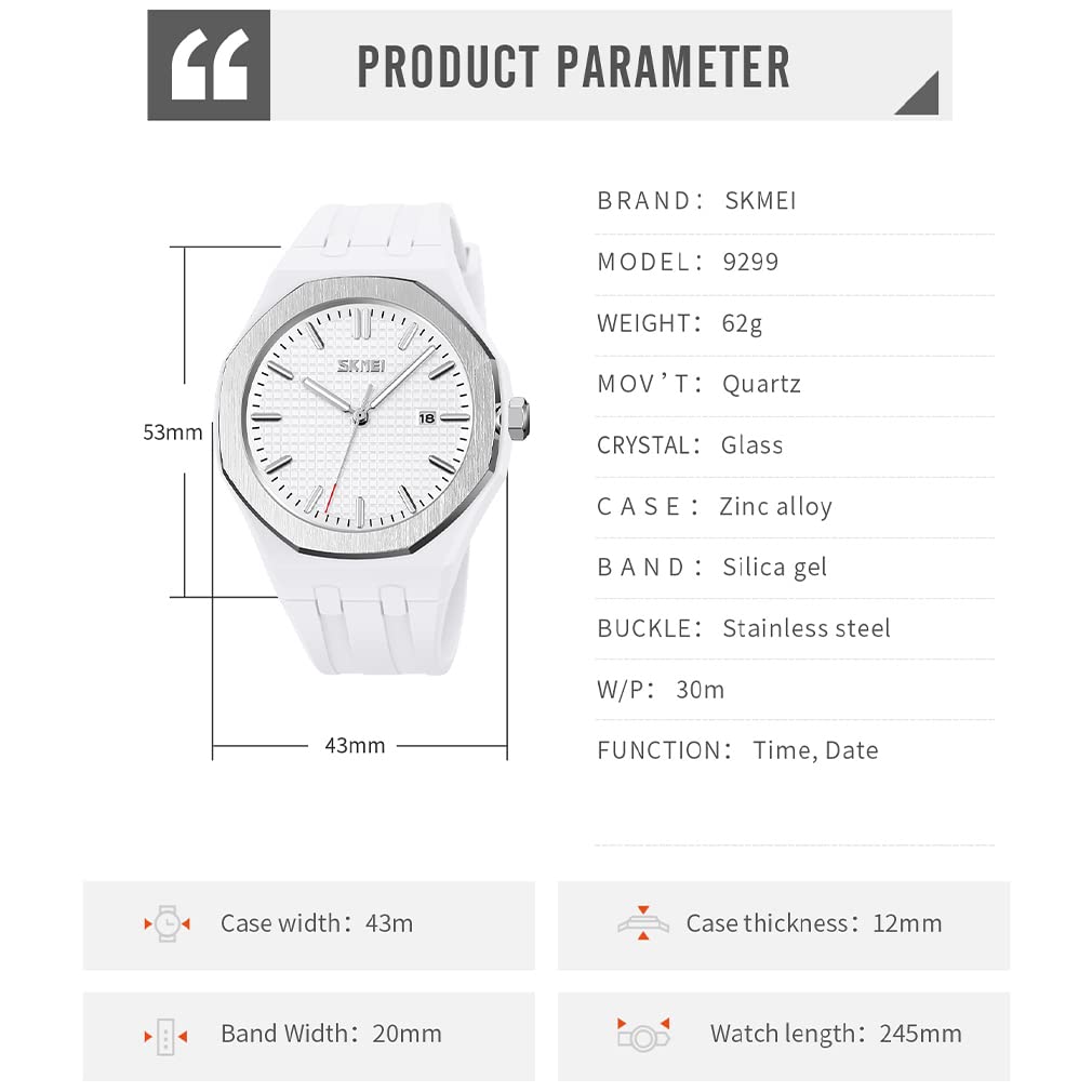 Часы SKMEI, простые, силиконовые, спортивные, водонепроницаемые, наручные, стильные, повседневные, брендовые, аналоговые, кварцевые, с большой датой, флуоресцентные, на подарок старшекласснику