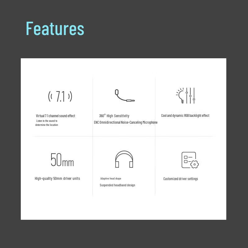 Rapoo VH160S Wired Gaming Headset