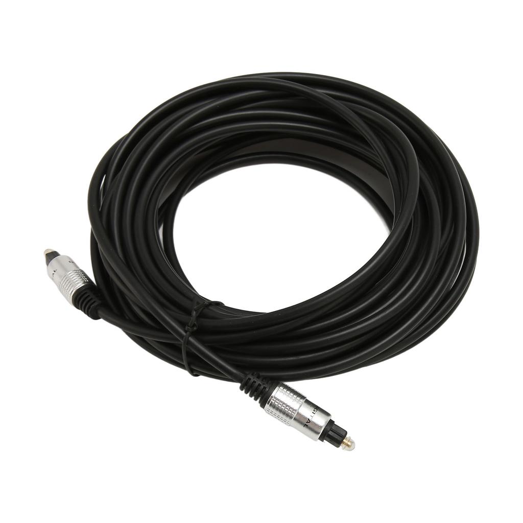 Optical Sound Cable Gold Plated Connector Clear Digital Sound Fiber Optic Cable with Aluminum Alloy