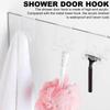 Bathroom Shower Door Back Hook Over Glass Door Shower Towel Rack Bathroom Bathrobe Hanger Holder Hooks