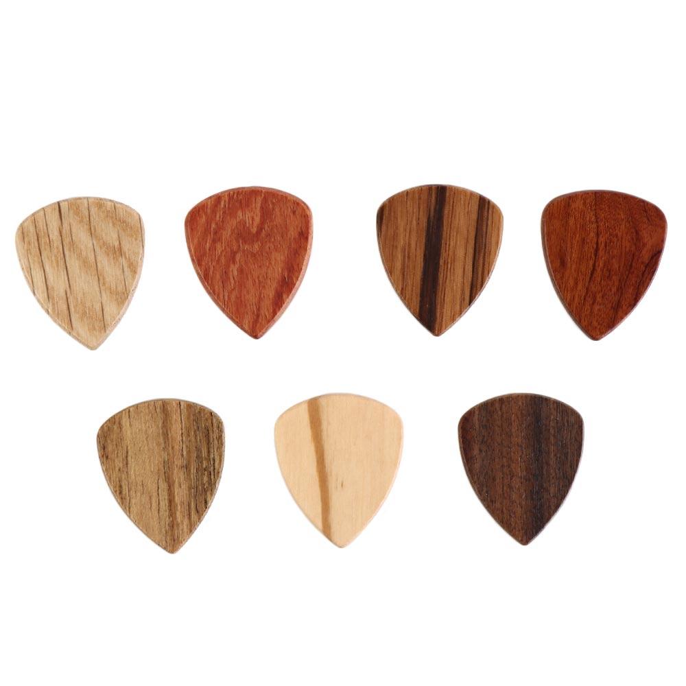 Guitar Hearted Shape Guitars Accessories Acoustic Guitar Pick Wooden Guitar Pick Finger Guitar Pick