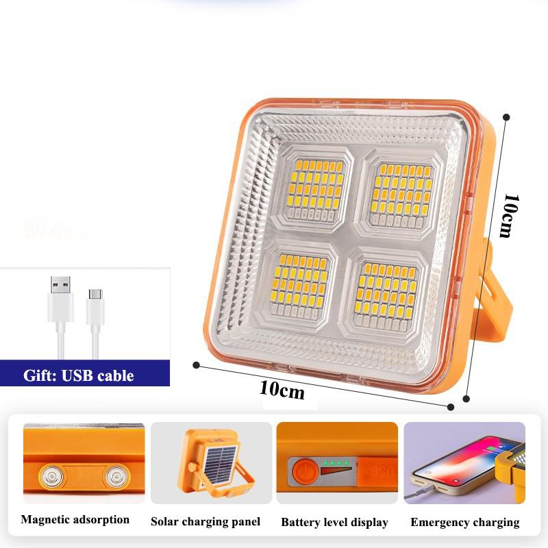 Outdoor Solar Portable Lantern Lamps  Solar Led Camping Light Power Tent Light Emergency Flashlight USB Rechargeable Led Lamp