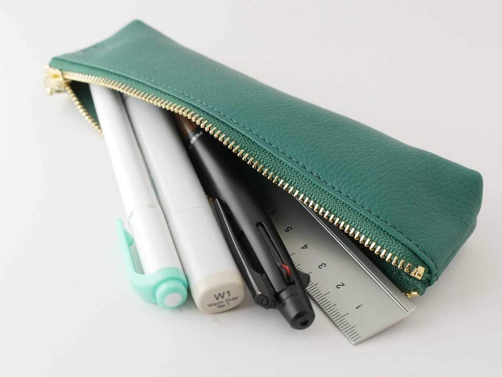 Кожаный пенал OSL цвета тауп [Накидной] OSL-1801 Накидной