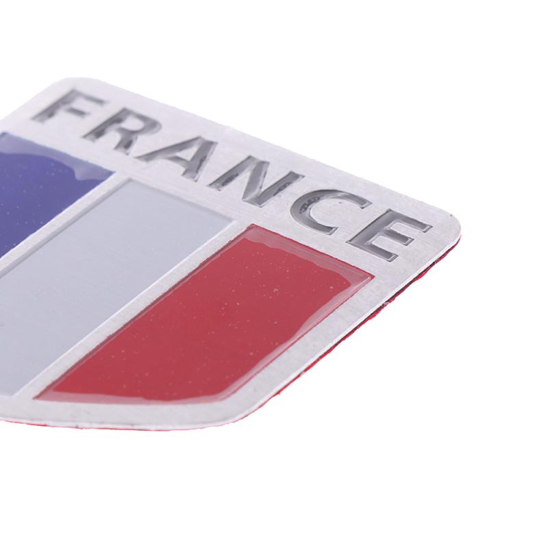 Стайлинг автомобиля, 3D алюминиевый флаг Франции, эмблема, значок, наклейка на автомобиль, наклейки, Стайлинг автомобиля