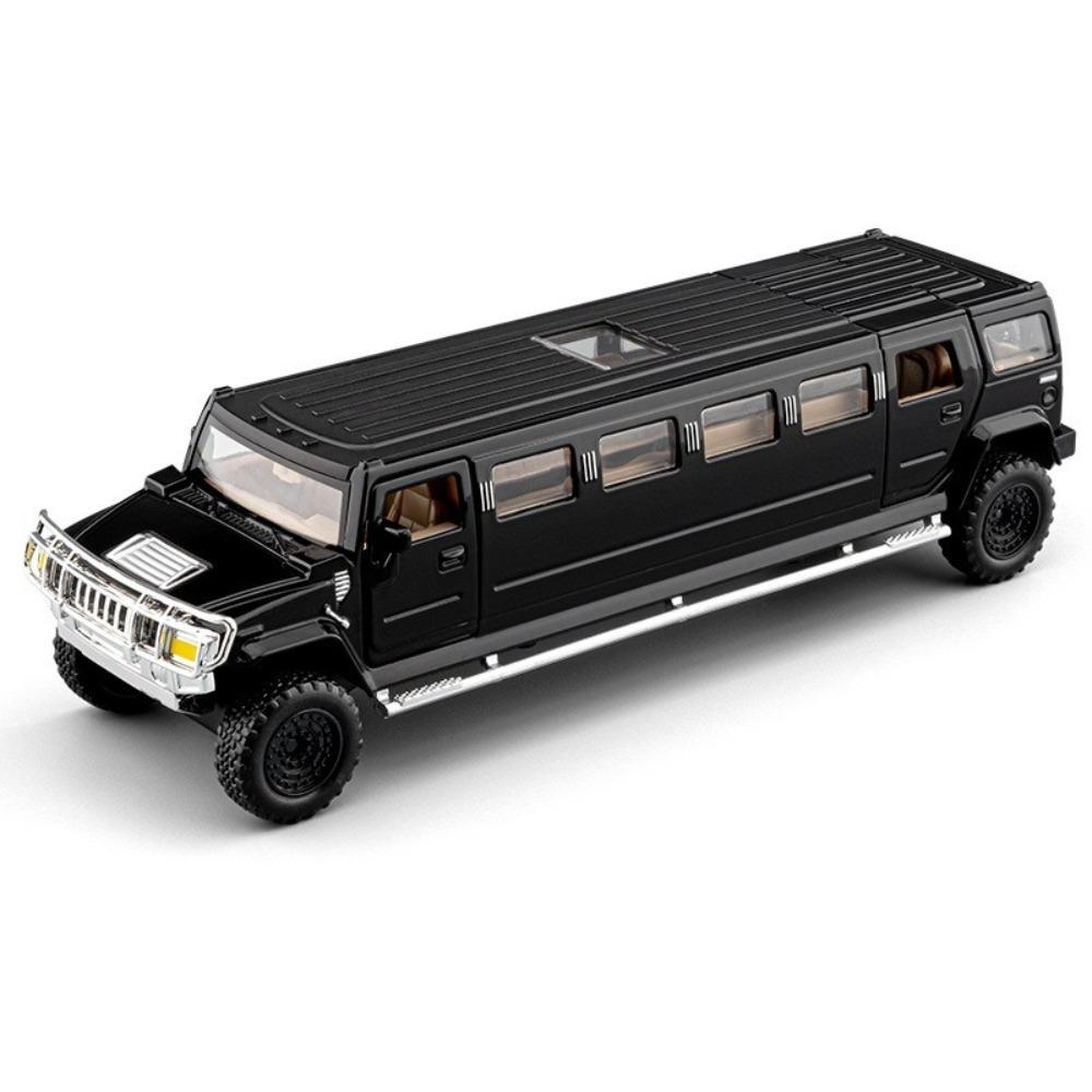 НОВЫЙ 1/32 Hummer H2 Лимузин Сплав Модель Автомобиля Игрушка Литье под Давлением Металлическое Литье Звук и Свет Автомобильные Игрушки для Детей Транспортное Средство