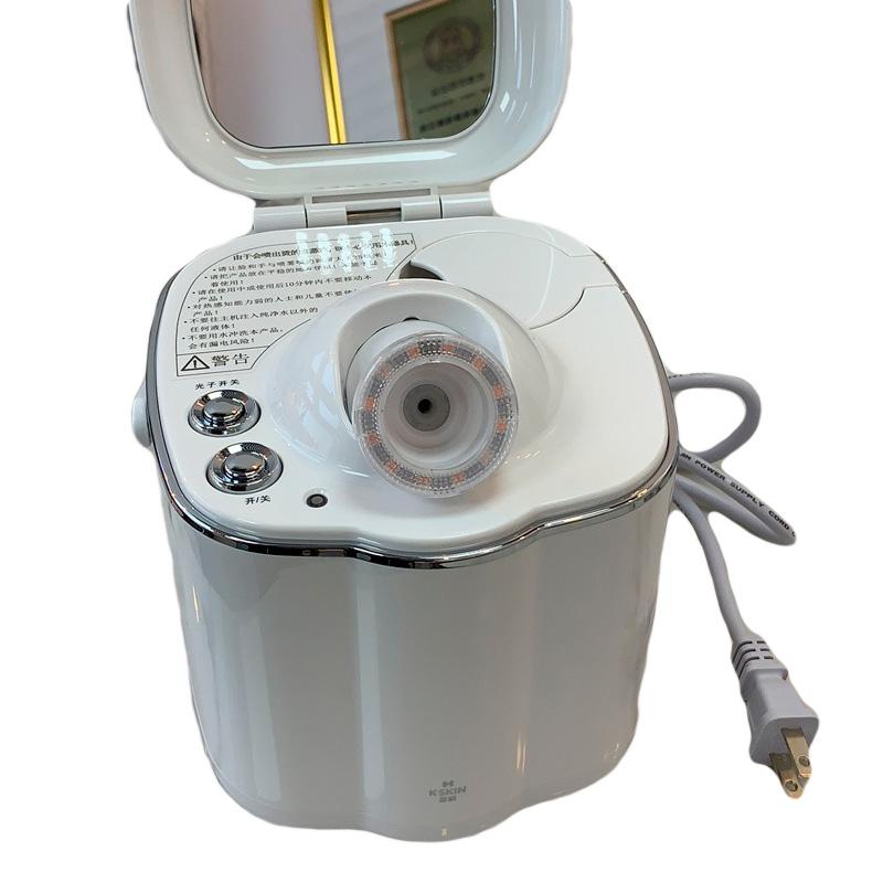 Портативный для домашнего использования салон красоты инфракрасная светодиодная терапия глубокое очищение лица отпариватель-вапоризатор сауна спа горячий термальный спрей отпариватель