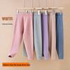 Warm Wool Silk Base Layer Pants for Kids - Boys & Girls, Thickened Plus Velvet, Autumn/Winter Pajamas