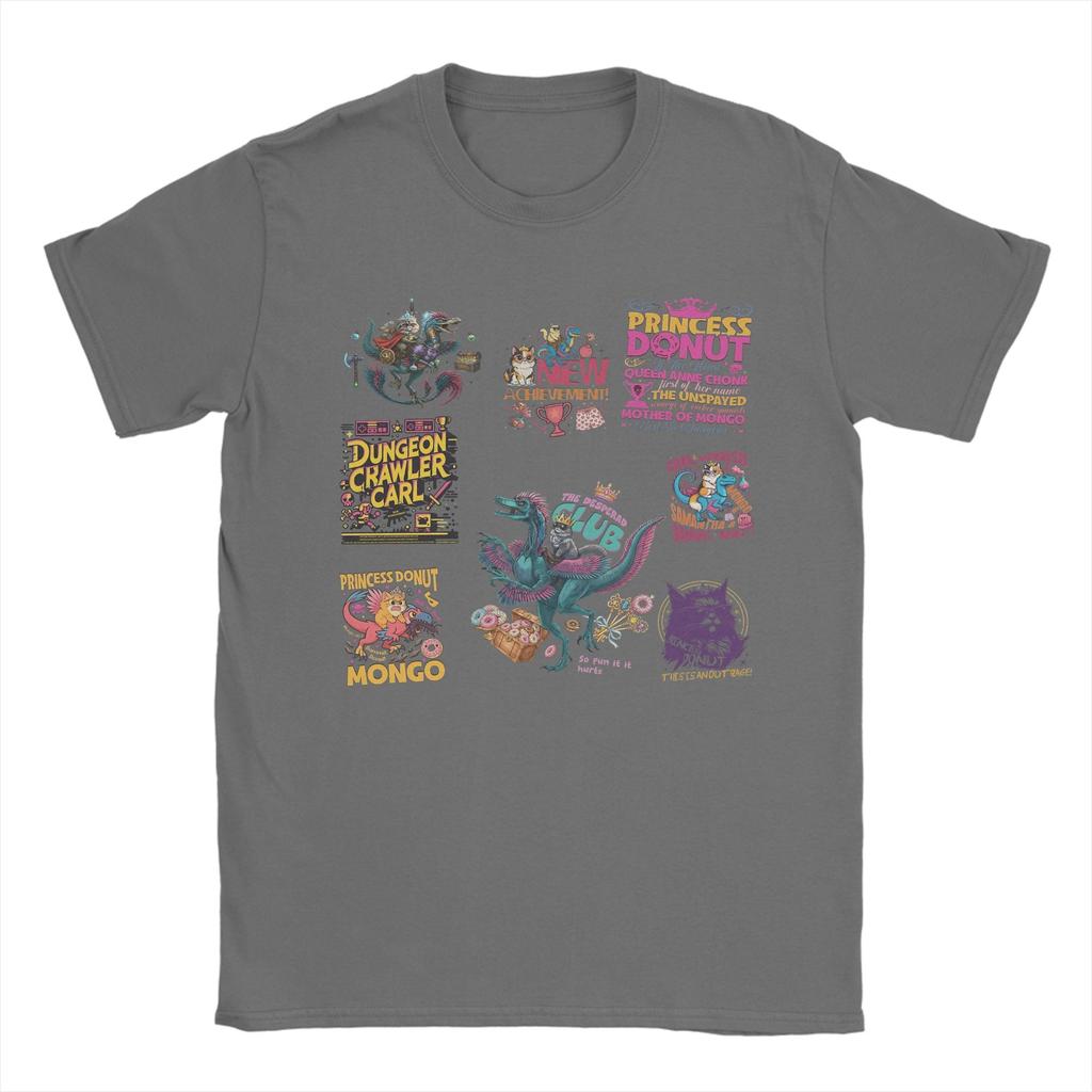 Beach Dungeon Crawler Carl Retro Fashion T Shirts  100 Cotton Tee Shirt for Men Y2K Casual Wholesale Short Sleeve Clothes