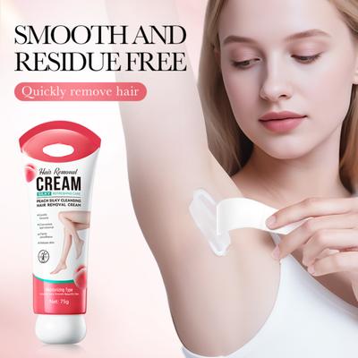 Крем для депиляции Silky Refreshing Care Персик Шёлковый Очищающий Крем для депиляции Увлажняющий Тип Нежная Формула для Гладкой Кожи 75 г