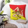 Италия Сицилия Флаг Квадратная Наволочка Чехол для Подушки Чехол для Подушки Подушка-Плед для Дома Спальни Автомобиля