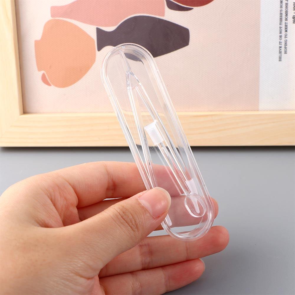 Women Large Transparent Independent shell Tweezers Contact lens clip Beauty tools Suction stick
