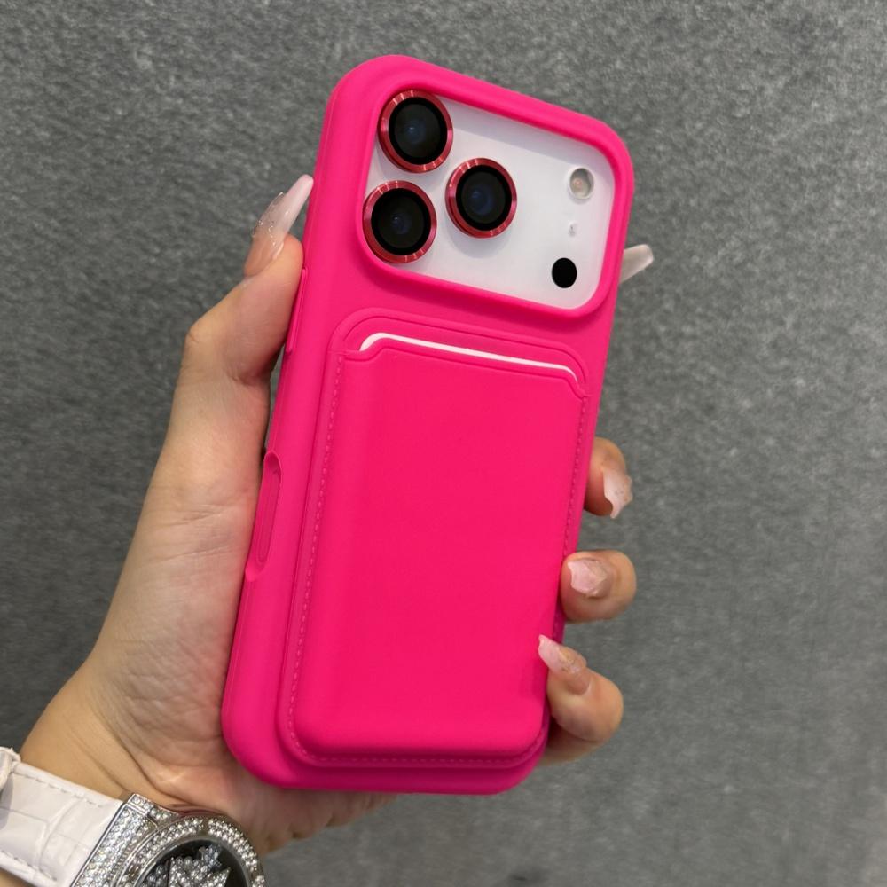 Liquid Silicone Magnetic For Magsafe Wallet Slot Crad Holder Case For iPhone 17 Air 16 15 14 13 12 11 Pro Max Soft Bumper Cover