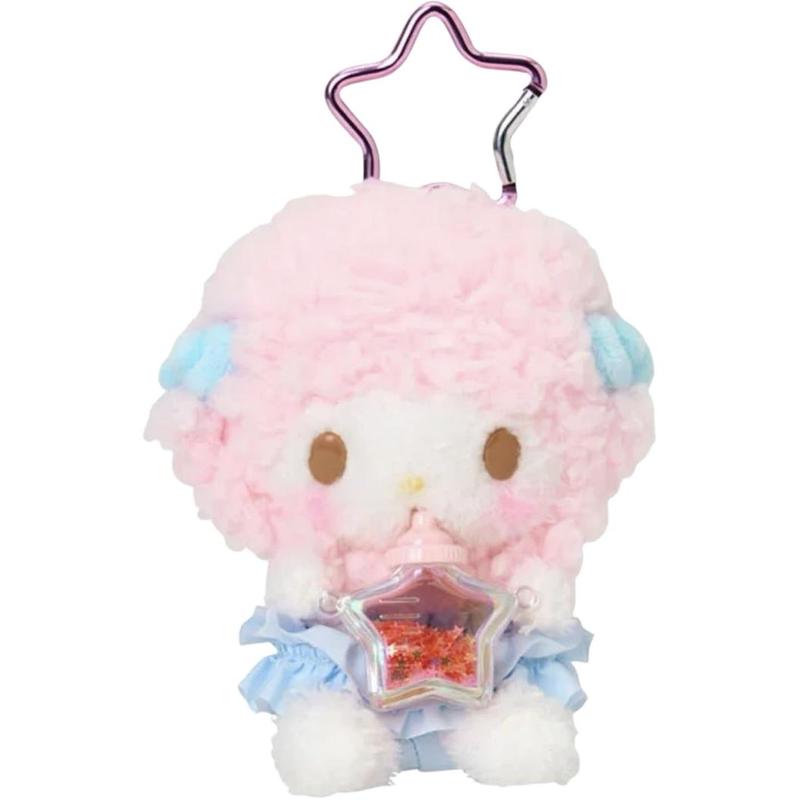 Sanrio Подвеска-брелок на соску Звезда Мелодии Плюшевая подвеска 12,5 см в высоту ягненок
