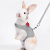 Polyester Rabbit Harness Vest Breathable Pet Walking Leash New Bunny Harness Leash  Small Pets Use
