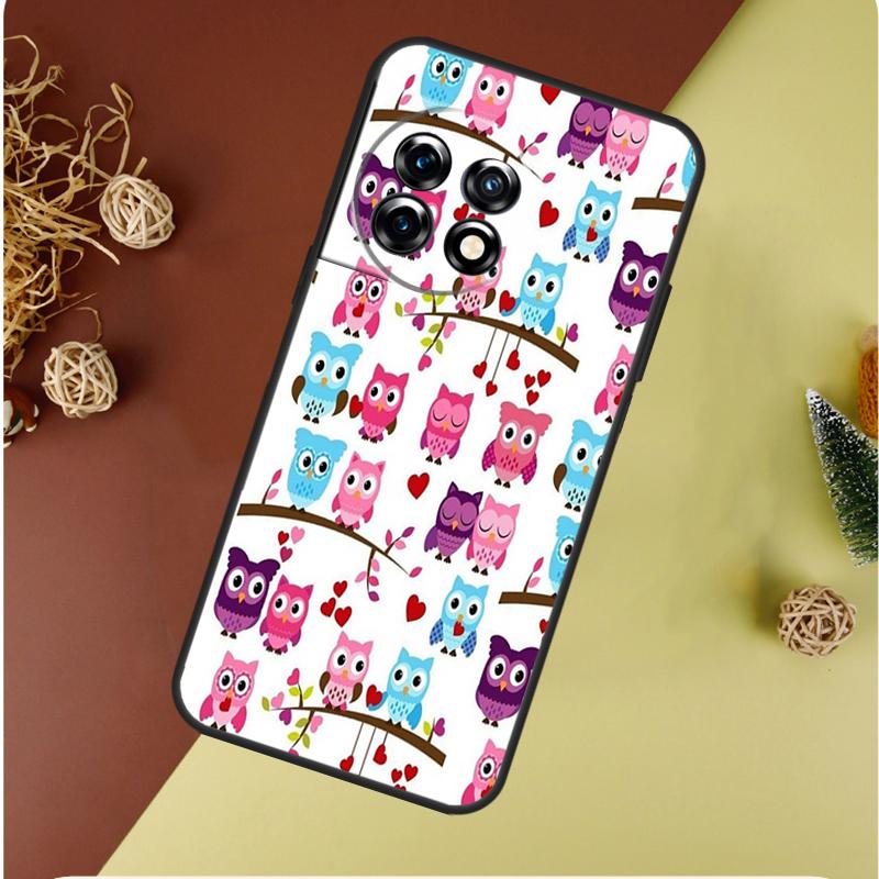 Модный Мультяшный Сова Для OnePlus 13 12 11 12R 13R 9 10 Pro 8T 9RT 10T 10R Nord 4 CE 2 3 Lite N20 N30 Чехол для Телефона