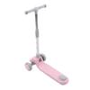 Детский самокат 3 колеса складной свет музыка регулируемая высота самокат для малышей розовый