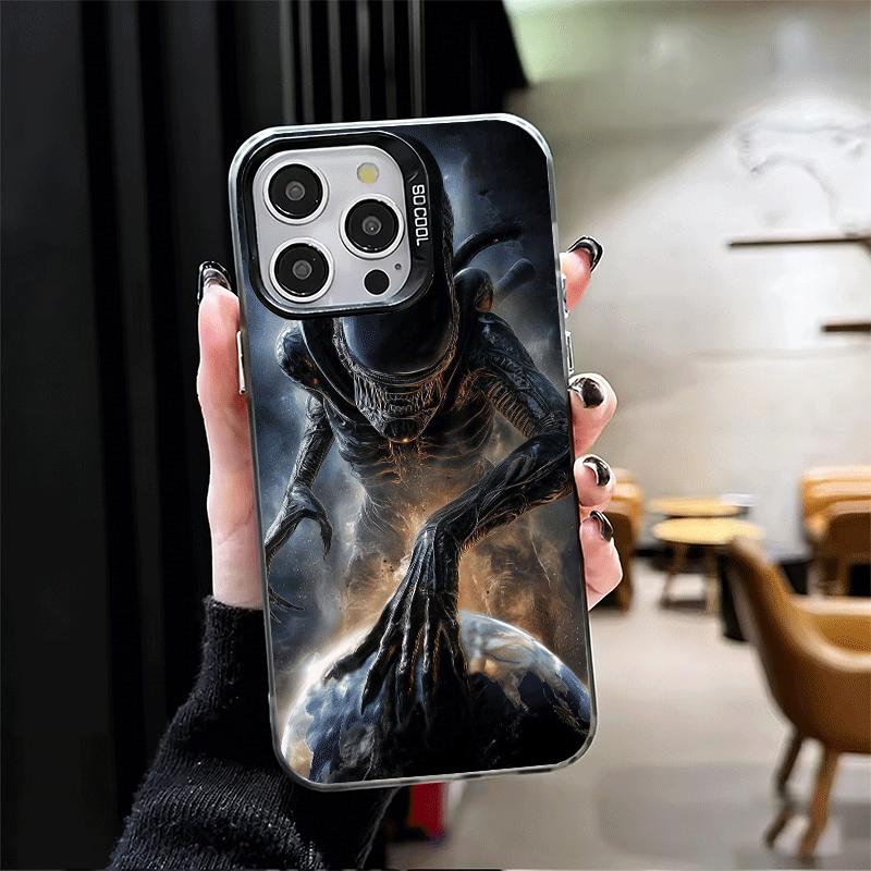 Cool A-Alien X-Xenomorph Shockproof Phone Case for iPhone 17 Air 16 16E 15 Pro Max 14 Plus 13 Mini 12 Back Cover Anti Fall Funda