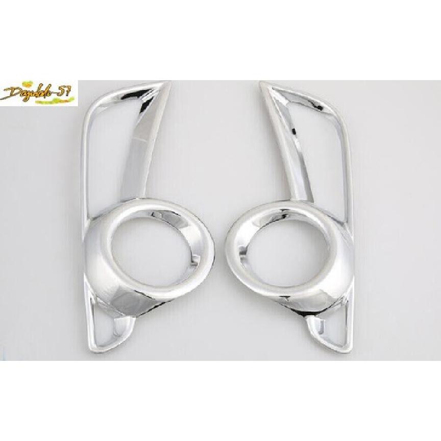 Chrome Front Fog Light Cover Trim Accessory For Toyota Highlander 2017-