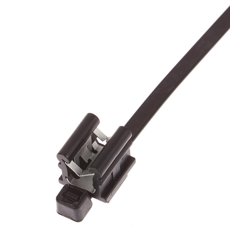 10 шт. 5X200 мм Автомобильный листовой металл Кабельная стяжка Крепление трубопровода Кромка Автомобильный люк Автомобильное окно Пластиковая стяжка-молния Жгут проводов Стальной зажим