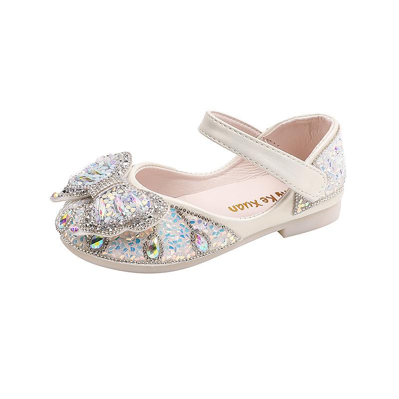 Новые кожаные туфли для маленьких девочек, весна-осень, роскошные детские туфли для вечеринок, универсальные детские туфли принцессы для свадебной вечеринки