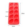1pcs 10 Cavity Easter Silicone Mold Rabbit Colored Egg Chocolate Cake Mold Holiday Decoration Baking Tools Manual Soap Mould
