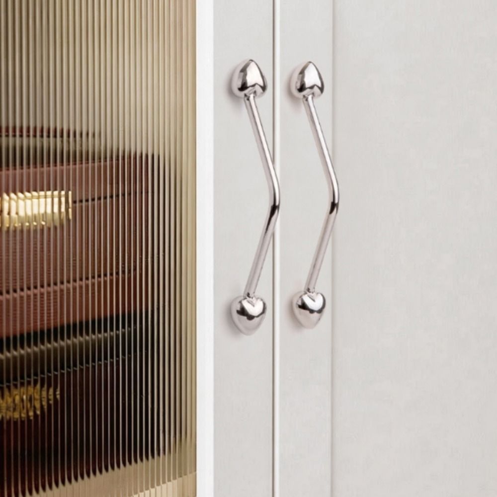 Heart Shape Furniture Pulls Zinc Alloy Drawer Knob New Wardrobe Door Handles Kitchen Cabinet