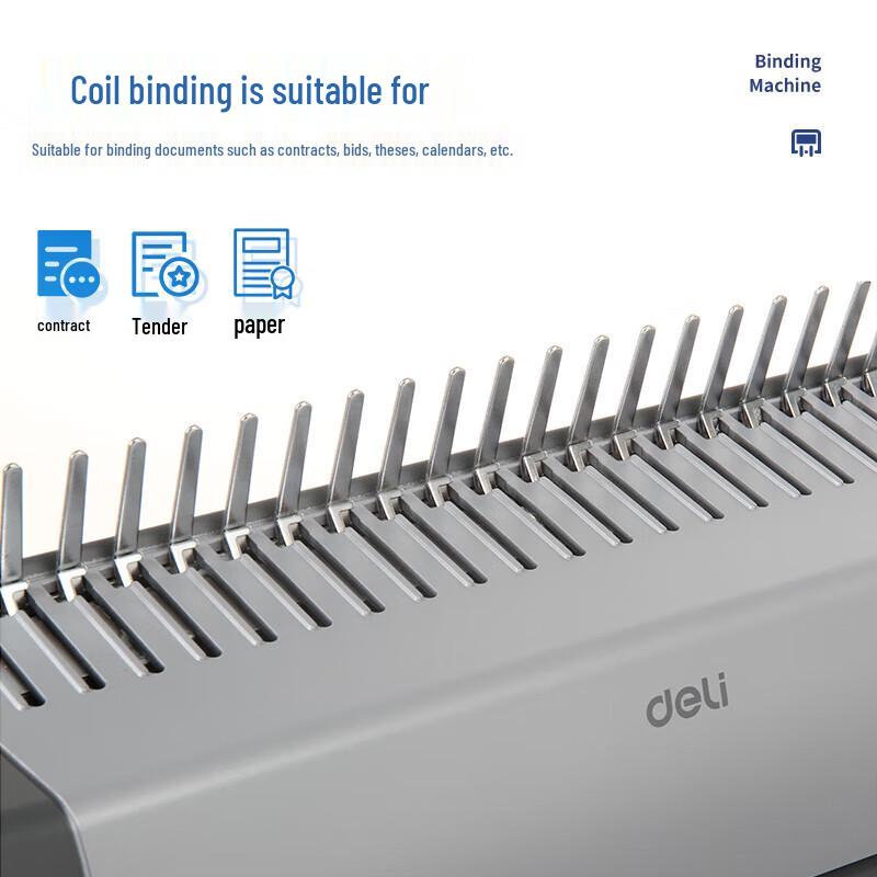 Deli 3872 21-Hole Binding Machine CN plug (adapter included)
