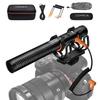 Shotgun Microphone, COMICA CVM-VM20 Professional Super Cardioid Microphone with Shock Mount, Camera Microphone For Video Record