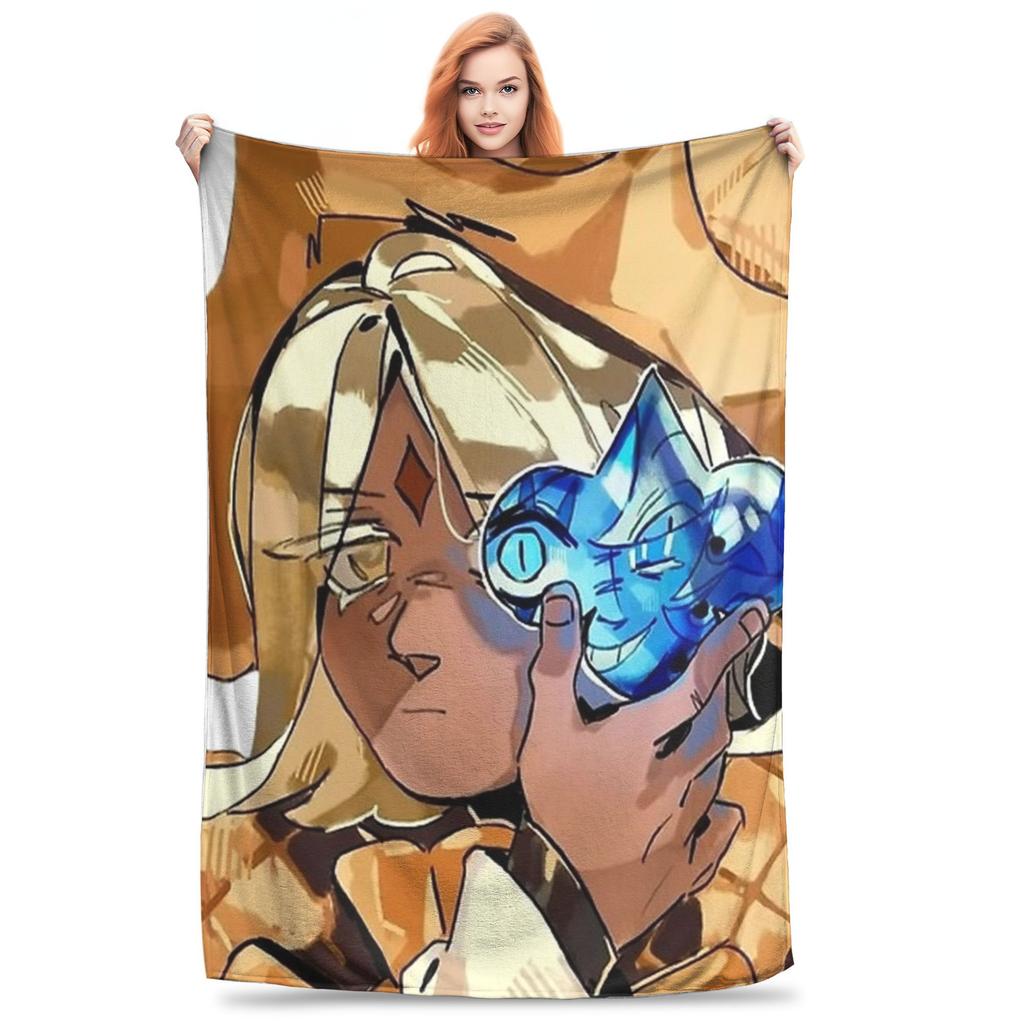 Shadow Milk Pure Vanilla Yuri Blanket Cookie Run Kingdom Flannel Funny Breathable Throw Blanket for Home  Winter