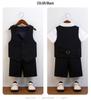 Boy's British Summer Tuxedo Vest Set for Events