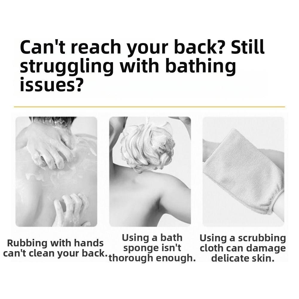 Reusable Stretchable Shower Balls 2in1 Dead Skin Remover Scrubbing Back Strap Household Use