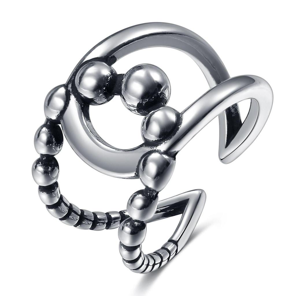 Exaggerated Punk-Style European & American Metal Couple Rings