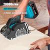 3 Inch 76mm Portable Electric Circular Saw 20000RPM Cordless Chain Saw Blade Multifunctional Cutting Power Tool