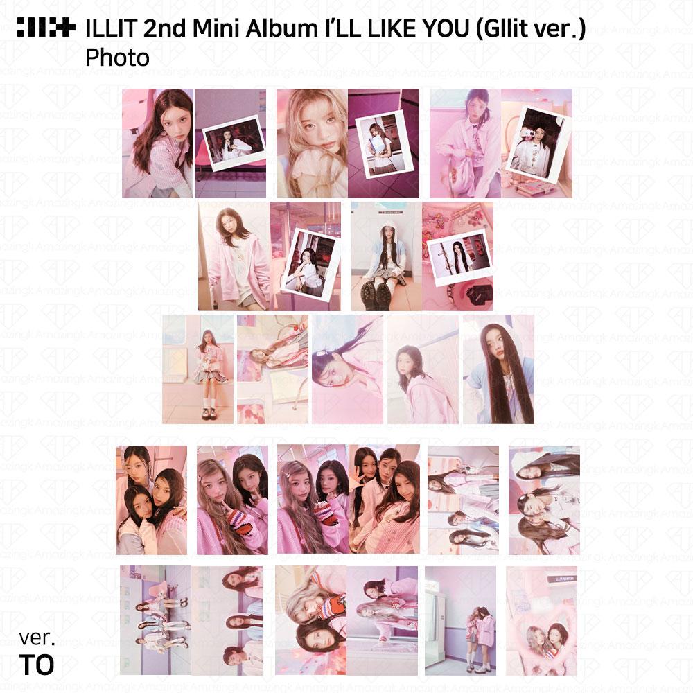 ILLIT 2-й мини-альбом I'LL LAKE YOU Gllit Ver To с фотокарточкой Between Photocard Photo