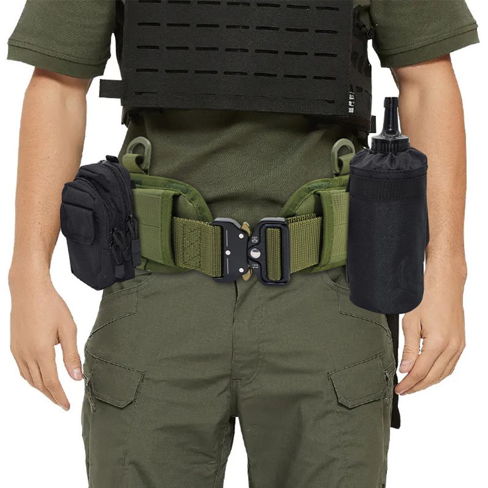 Tactical Padded Patrol Molle Belt Multi-Purpose Combat Waist Belts for Outdoor