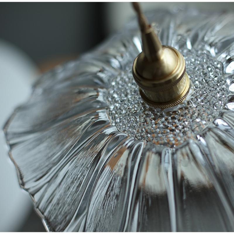 Современные подвесные светильники Цветочное стекло Подвесные светильники Домашнее украшение Освещение Гостиная Спальня Прикроватный светильник Крытый