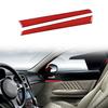 Red Soft Carbon Fiber Interior Door Panel Trim Sticker For Alfa Romeo 159 04-11