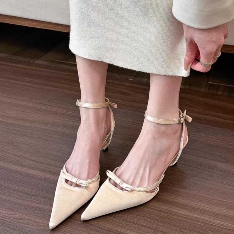 Модные женские босоножки на высоком каблуке, сексуальные туфли с острым носком, туфли для вечеринок, тапочки, летние новые дизайнерские туфли на высоком каблуке 2024 года, Zapatos Mujer