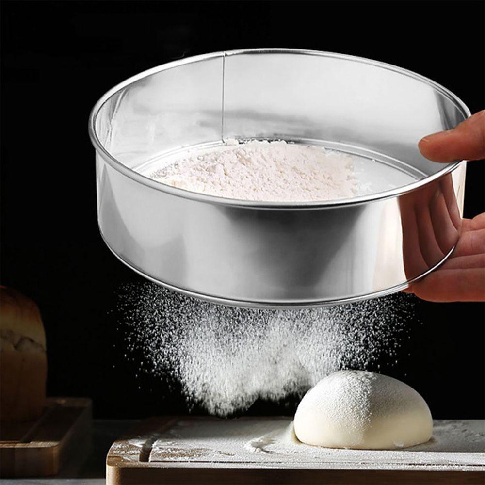 Cake Stainless Steel Kitchen Supplies Flour Sieve Sifting Powder Colander Sugar Filter Mesh
