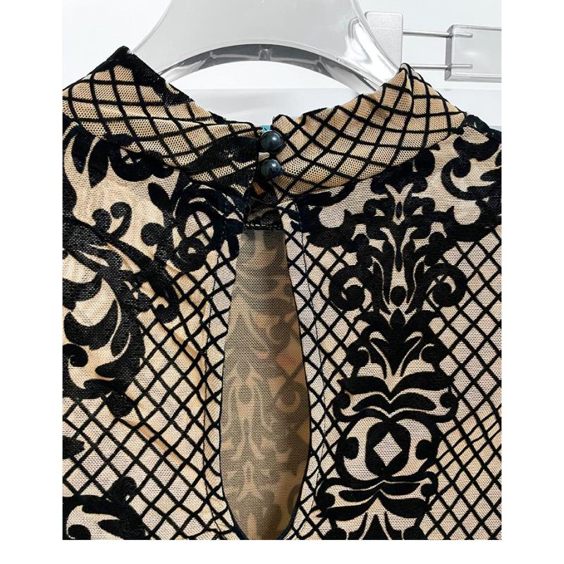 Women's Lace Sheer V Neck Long Sleeve T Shirts Tops Bodysuit Jumpsuit Bodycon Rompers Fall Clothes Clubwear Bodysuits