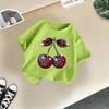 Children's Casual Short-sleeved T-shirt - Summer Girl's Cute Cherry T-shirt