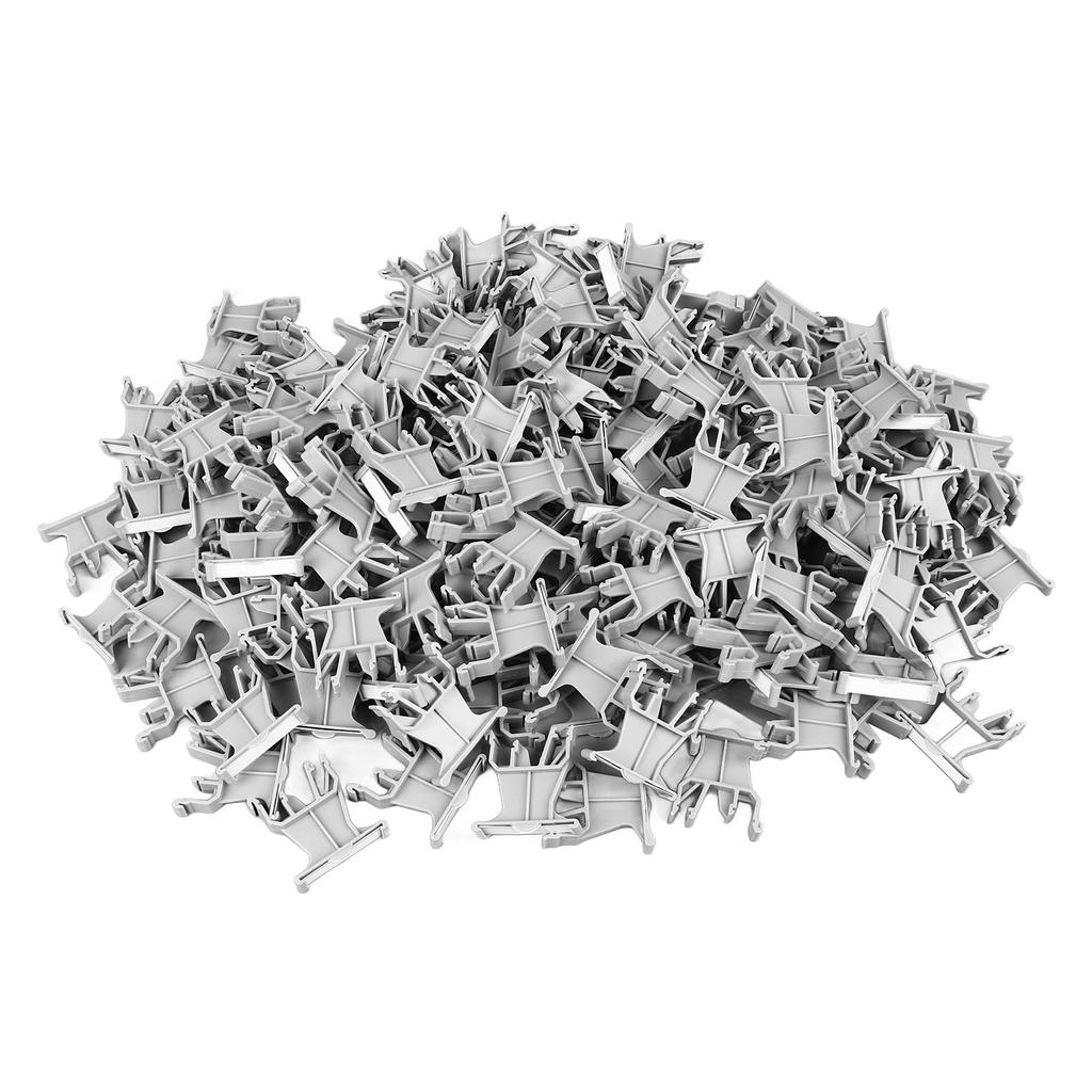 100pcs Terminal Marker Carrier 35mm DIN Rail Installation Universal UK B1 Marking Label for Wiring