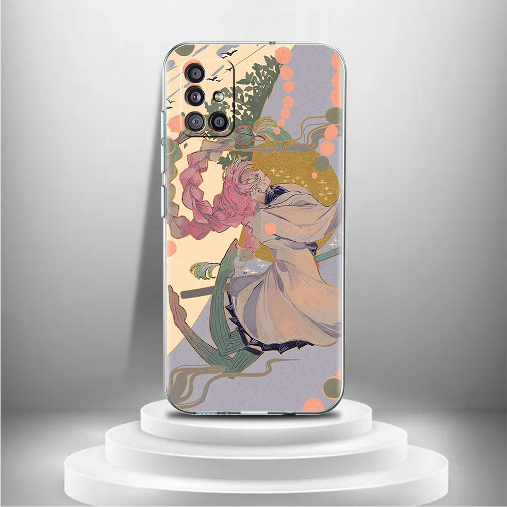 Чехол Demon Slayer Zenitsu Kaigaku для Samsung Galaxy A52 A32 A12 A71 A21s A22 A51 A50 A23 A31 A50 A41 A72, мягкий чехол для телефона